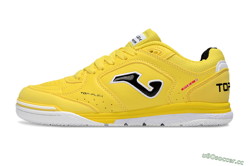 Men's Joma Top Flex IC Indoor & Futsal Low-Tops Football Shoes - Yellow/Black/White 0