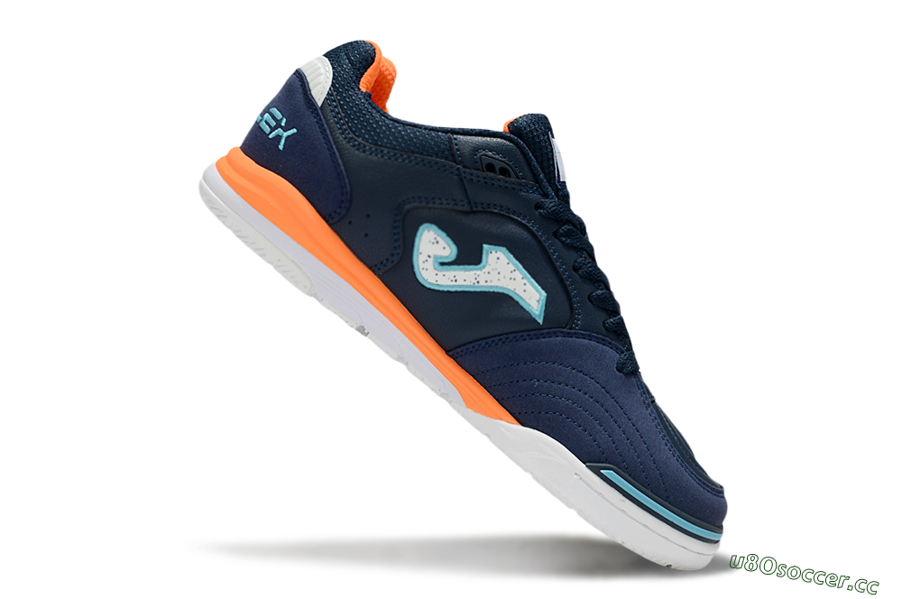 Men's Joma Top Flex IC Indoor & Futsal Low-Tops Football Shoes - Blue/White/Jade 4