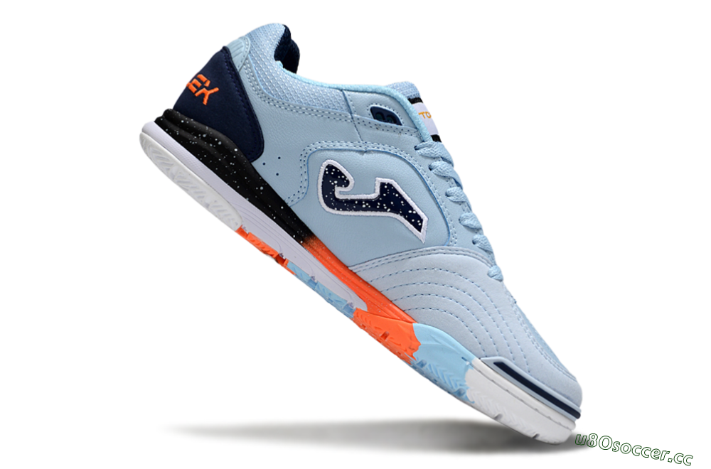 Men's Joma Top Flex IC Indoor & Futsal Low-Tops Football Shoes - Jade/Blue/White 4