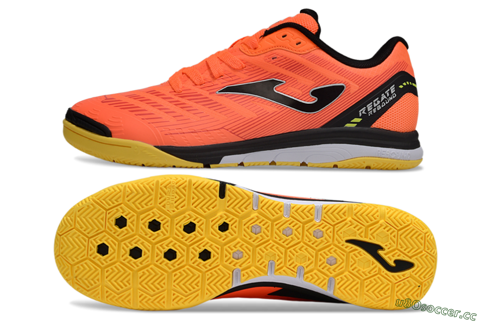 Men's Joma Top Flex IC Indoor & Futsal Low-Tops Football Shoes - Red/Black/Yellow 1