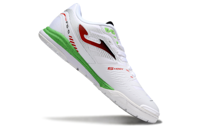 Men's Joma Top Flex IC Indoor & Futsal Low-Tops Football Shoes - White/Red/Yellow