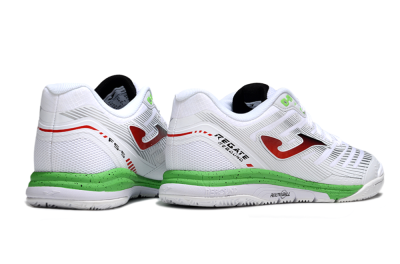 Men's Joma Top Flex IC Indoor & Futsal Low-Tops Football Shoes - White/Red/Yellow