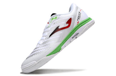 Men's Joma Top Flex IC Indoor & Futsal Low-Tops Football Shoes - White/Red/Yellow