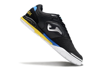 Men's Joma Top Flex IC Indoor & Futsal Low-Tops Football Shoes - Black/Silver/Yellow