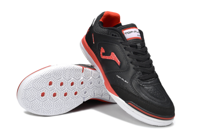 Men's Joma Top Flex IC Indoor & Futsal Low-Tops Football Shoes - Black/Red/White
