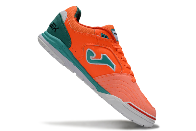 Men's Joma Top Flex IC Indoor & Futsal Low-Tops Football Shoes - Red/Jade/White