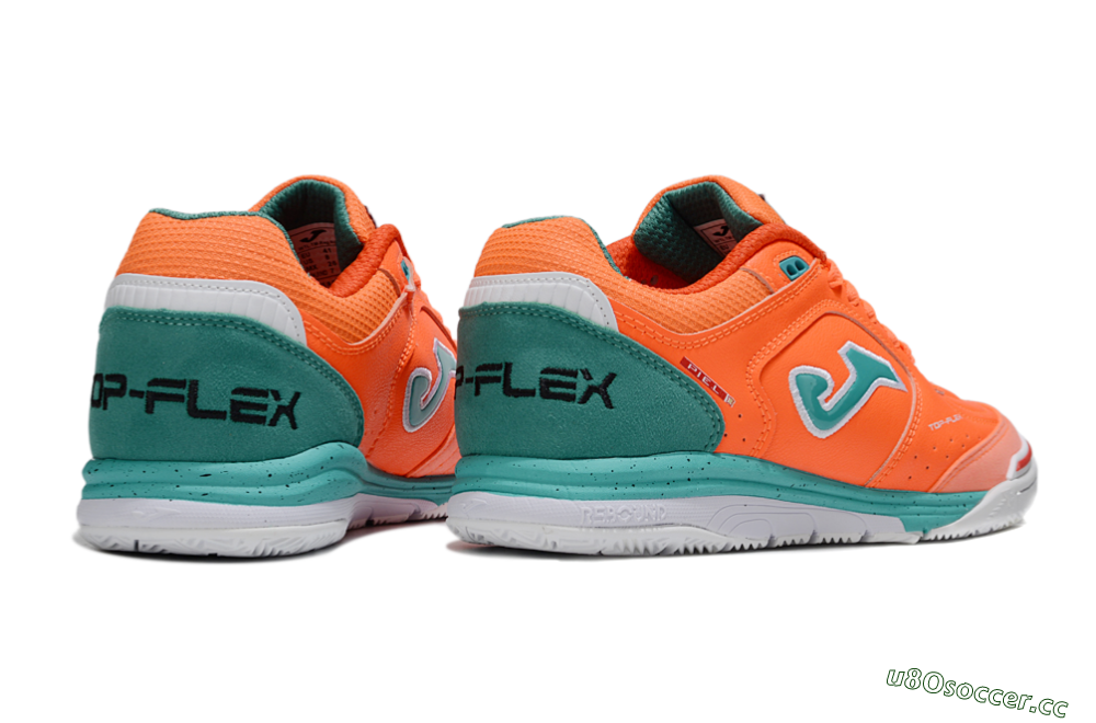 Men's Joma Top Flex IC Indoor & Futsal Low-Tops Football Shoes - Red/Jade/White 6