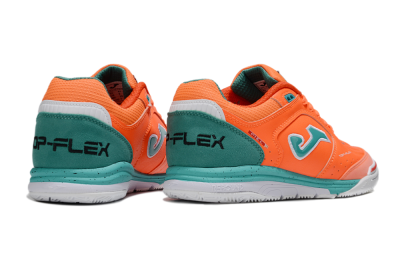 Men's Joma Top Flex IC Indoor & Futsal Low-Tops Football Shoes - Red/Jade/White