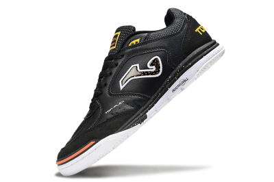 Men's Joma Top Flex IC Indoor & Futsal Low-Tops Football Shoes - White/Black/Yellow