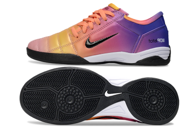 Unisex Nike Total 90 III IC Indoor & Futsal Low-Tops Football Shoes - Pink/Yellow/Purple
