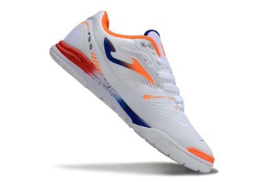 Men's Joma Top Flex IC Indoor & Futsal Low-Tops Football Shoes - White/Blue/Red