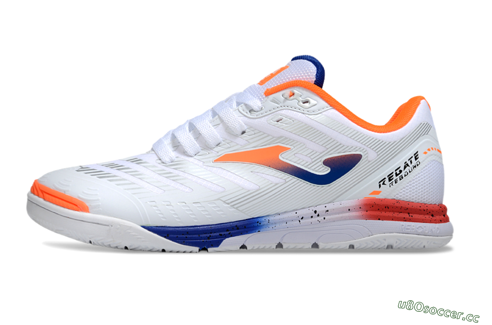 Men's Joma Top Flex IC Indoor & Futsal Low-Tops Football Shoes - White/Blue/Red 0