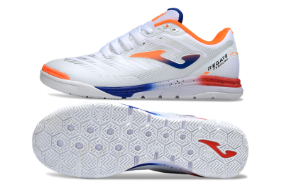 Men's Joma Top Flex IC Indoor & Futsal Low-Tops Football Shoes - White/Blue/Red
