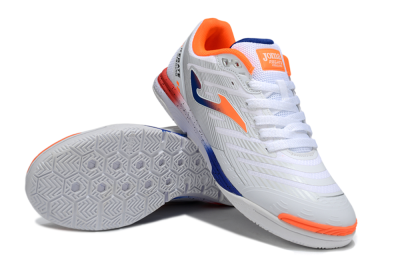 Men's Joma Top Flex IC Indoor & Futsal Low-Tops Football Shoes - White/Blue/Red