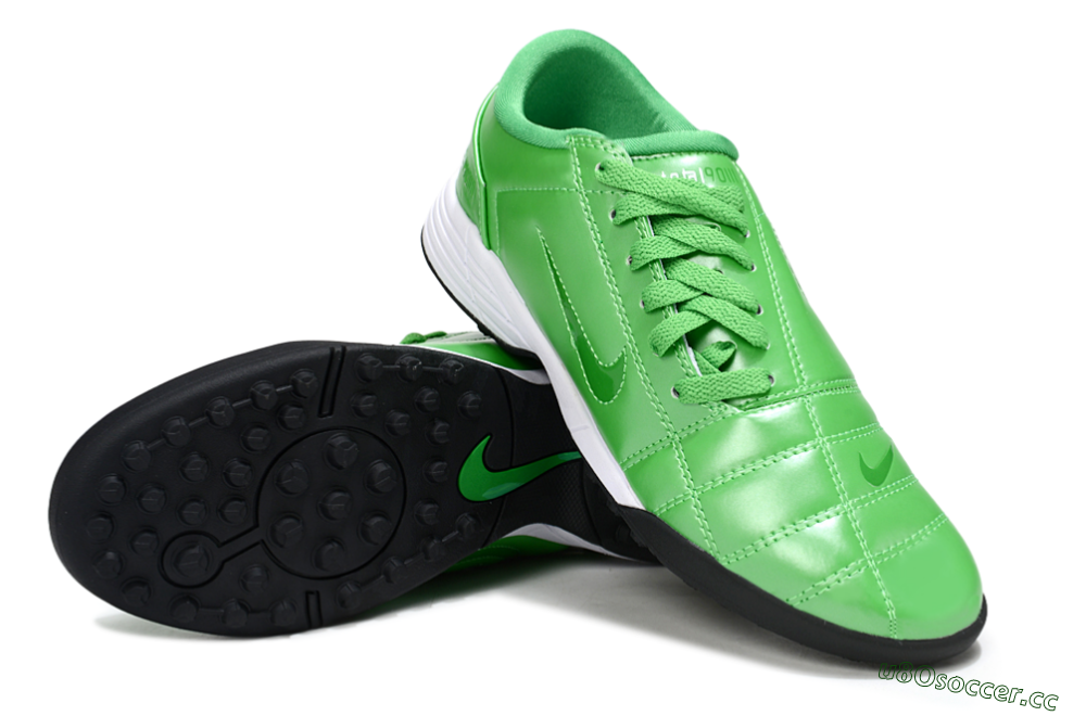 Unisex Nike Total 90 III TF Artificial Turf Low-Tops Football Shoes - Green/White 3