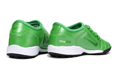 Unisex Nike Total 90 III TF Artificial Turf Low-Tops Football Shoes - Green/White