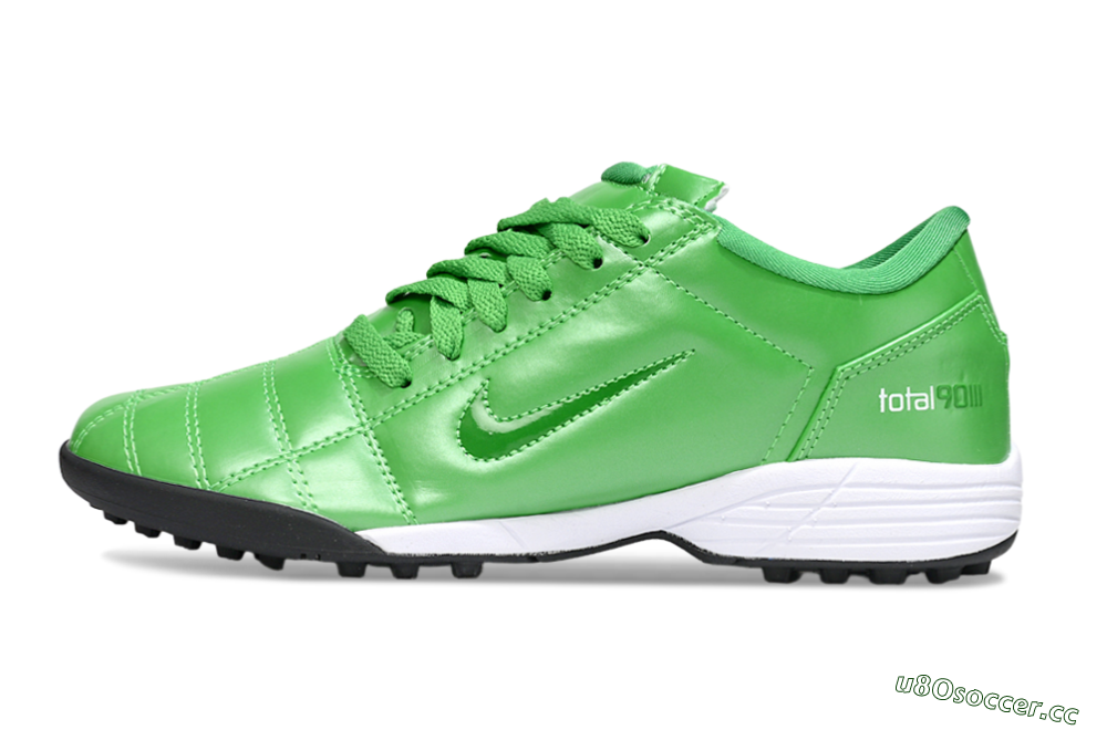 Unisex Nike Total 90 III TF Artificial Turf Low-Tops Football Shoes - Green/White 0