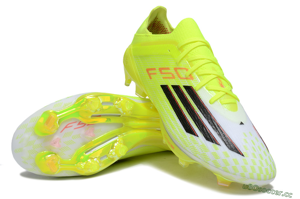 Men's Adidas F50+ Elite Lightstrike Pro FG Firm Ground Low-Tops Football Boots - Yellow/Black/Red 3