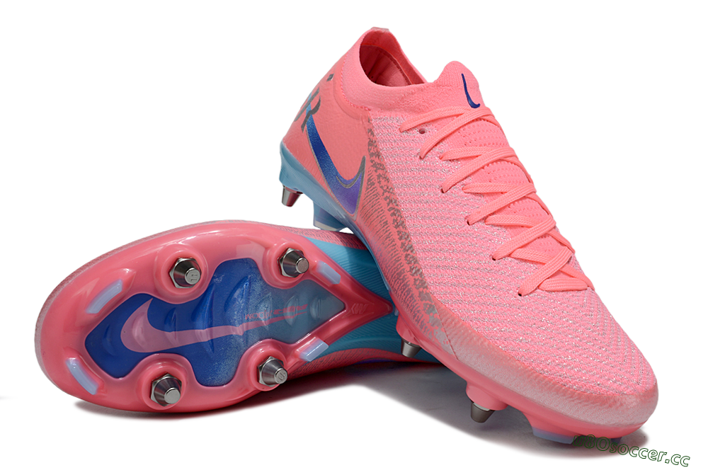 Men's Nike Air Zoom Mercurial Vapor 16 Elite SG Soft Ground Low-Tops Football Boots - Red/Silver/Blue 3