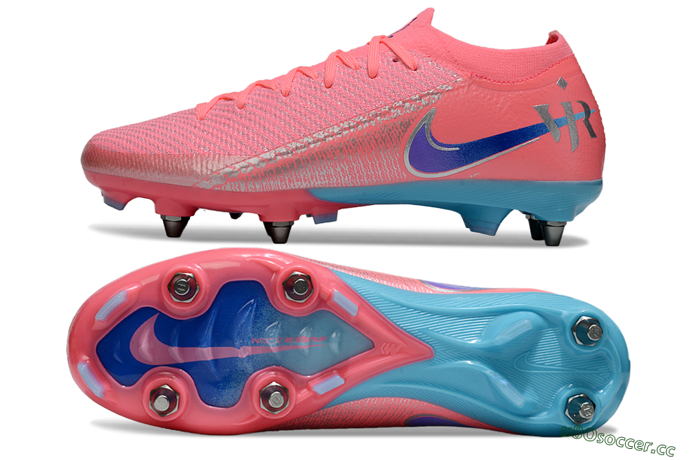 Men's Nike Air Zoom Mercurial Vapor 16 Elite SG Soft Ground Low-Tops Football Boots - Red/Silver/Blue 1