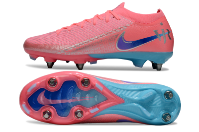 Men's Nike Air Zoom Mercurial Vapor 16 Elite SG Soft Ground Low-Tops Football Boots - Red/Silver/Blue