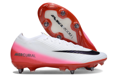 Men's Nike Air Zoom Mercurial Vapor 16 Elite SG Soft Ground Low-Tops Football Boots - White/Black/Red