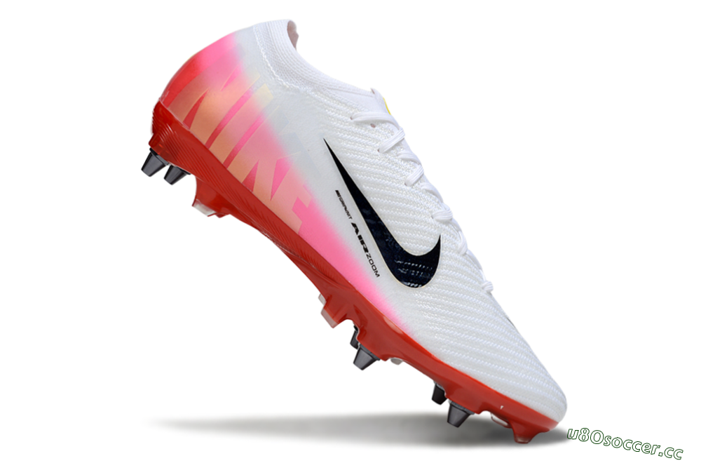 Men's Nike Air Zoom Mercurial Vapor 16 Elite SG Soft Ground Low-Tops Football Boots - White/Black/Red 4