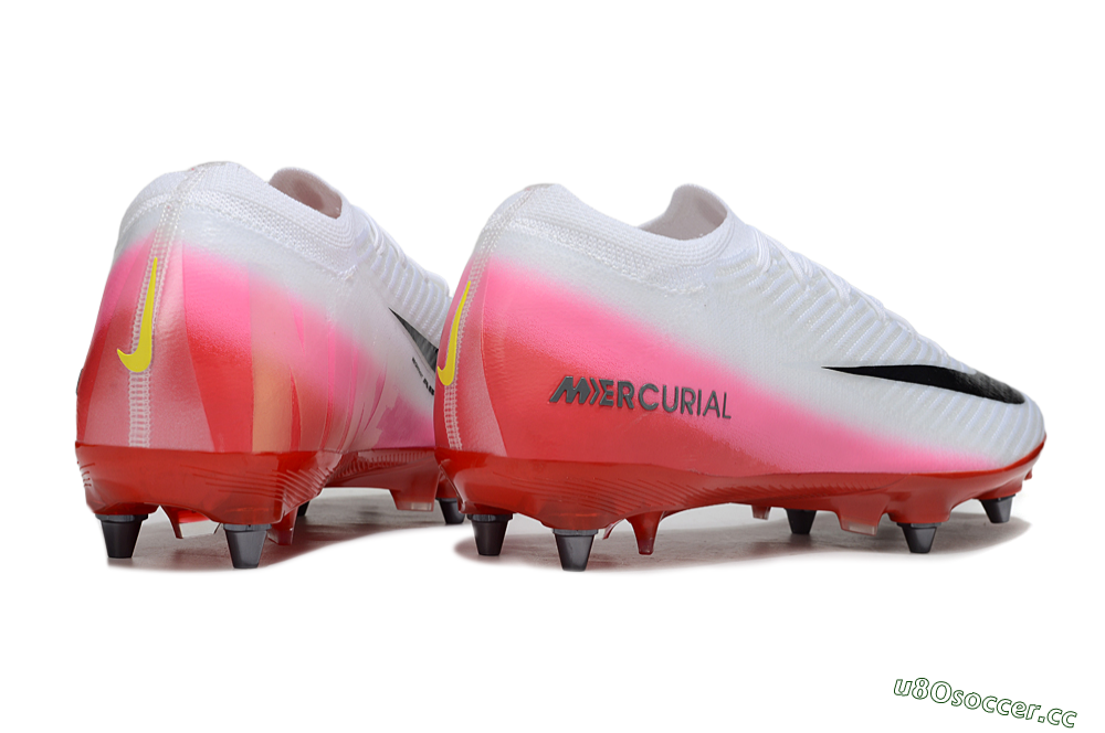 Men's Nike Air Zoom Mercurial Vapor 16 Elite SG Soft Ground Low-Tops Football Boots - White/Black/Red 6