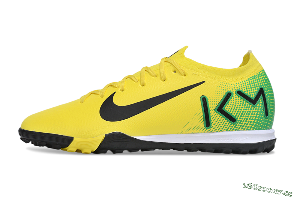 Unisex Nike Air Zoom Mercurial Vapor 16 Elite TF Artificial Turf Low-Tops Football Shoes - Yellow/Black/Green 0