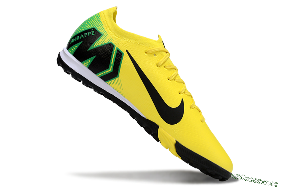Unisex Nike Air Zoom Mercurial Vapor 16 Elite TF Artificial Turf Low-Tops Football Shoes - Yellow/Black/Green 4