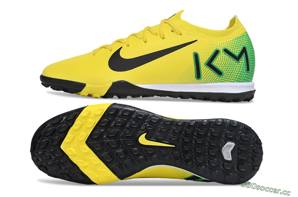 Unisex Nike Air Zoom Mercurial Vapor 16 Elite TF Artificial Turf Low-Tops Football Shoes - Yellow/Black/Green 1