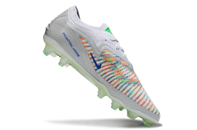 Unisex Nike Phantom 6 Elite FG Firm Ground Low-Tops Football Boots - White/Red/Yellow