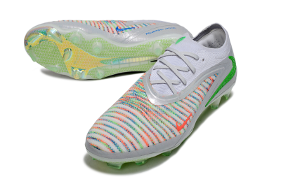 Unisex Nike Phantom 6 Elite FG Firm Ground Low-Tops Football Boots - White/Red/Yellow