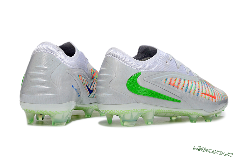 Unisex Nike Phantom 6 Elite FG Firm Ground Low-Tops Football Boots - White/Red/Yellow 6