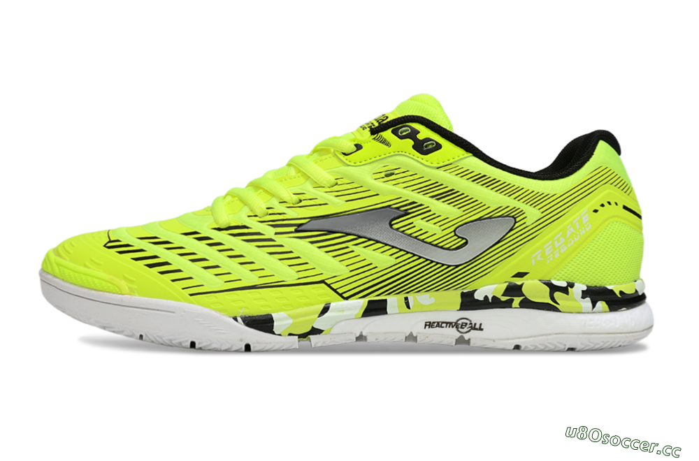Men's Joma Top Flex IC Indoor & Futsal Low-Tops Football Shoes - Yellow/Silver/Black 0