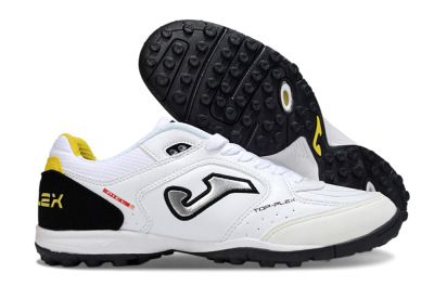 Men's Joma Top Flex TF Artificial Turf Low-Tops Football Shoes - White/Silver/Black