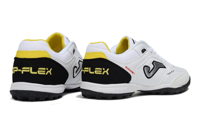 Men's Joma Top Flex TF Artificial Turf Low-Tops Football Shoes - White/Silver/Black