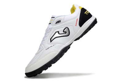 Men's Joma Top Flex TF Artificial Turf Low-Tops Football Shoes - White/Silver/Black