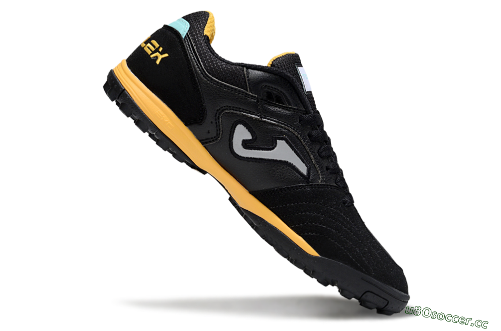 Men's Joma Top Flex TF Artificial Turf Low-Tops Football Shoes - Black/Grey/Yellow 4