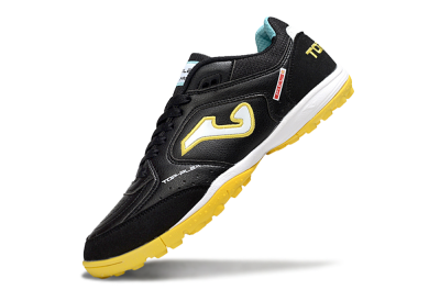 Men's Joma Top Flex TF Artificial Turf Low-Tops Football Shoes - Black/White/Yellow