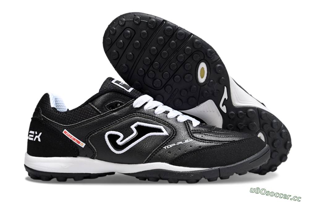 Men's Joma Top Flex TF Artificial Turf Low-Tops Football Shoes - Black/White/Red 2