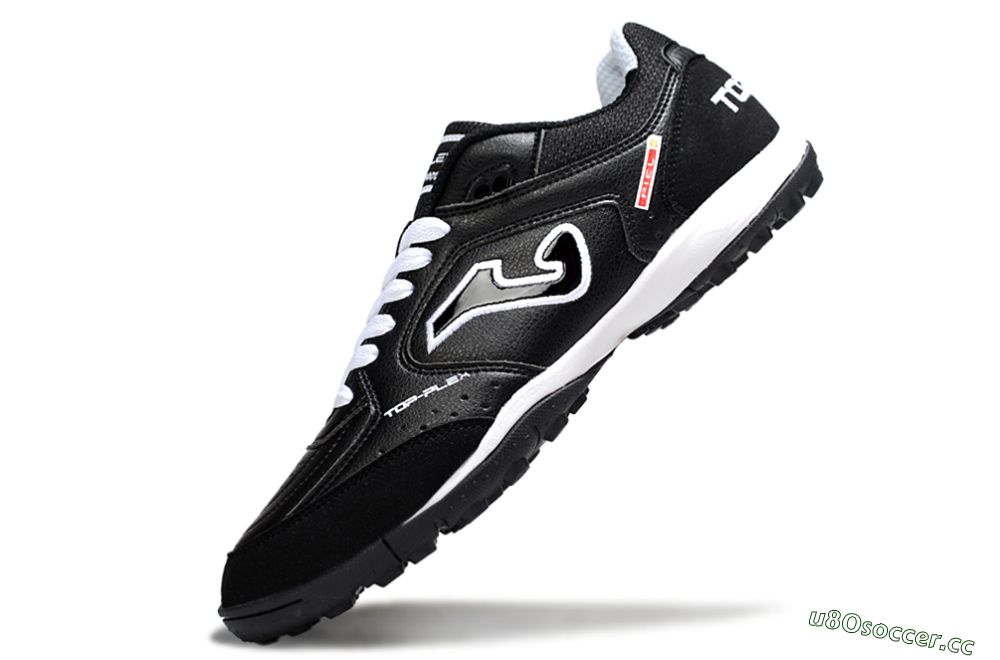Men's Joma Top Flex TF Artificial Turf Low-Tops Football Shoes - Black/White/Red 5