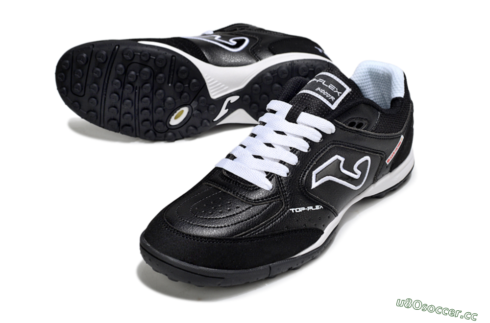 Men's Joma Top Flex TF Artificial Turf Low-Tops Football Shoes - Black/White/Red 3