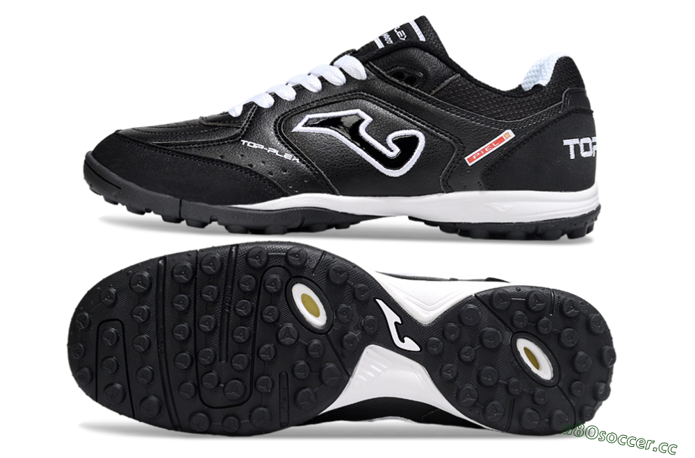 Men's Joma Top Flex TF Artificial Turf Low-Tops Football Shoes - Black/White/Red 1