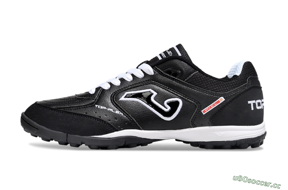 Men's Joma Top Flex TF Artificial Turf Low-Tops Football Shoes - Black/White/Red 0