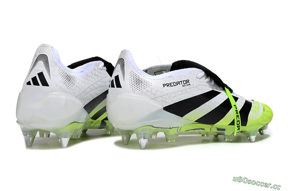 Men's Adidas 25 Predator Elite Foldover Tongue SG Soft Ground Low-Tops Football Boots - White/Yellow/Black 6