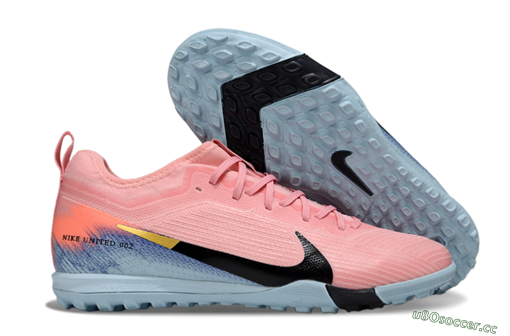 Unisex Nike Air Zoom Mercurial Vapor 16 Pro TF Artificial Turf Low-Tops Football Shoes - Pink/Black/Gold 2