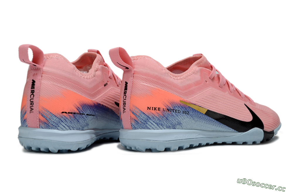 Unisex Nike Air Zoom Mercurial Vapor 16 Pro TF Artificial Turf Low-Tops Football Shoes - Pink/Black/Gold 6