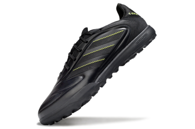 Men's Adidas Copa Pure 2 TF Artificial Turf Low-Tops Football Shoes - Black/Yellow
