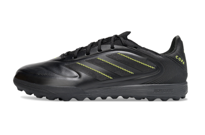 Men's Adidas Copa Pure 2 TF Artificial Turf Low-Tops Football Shoes - Black/Yellow